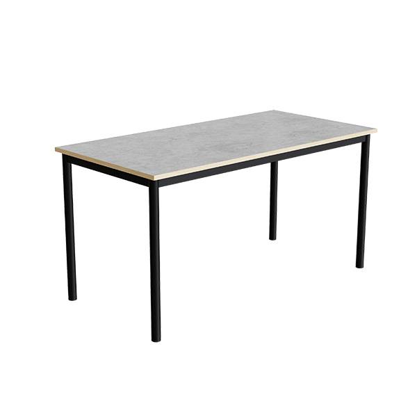 Bord Combi 200, 1400x700 mm H&oslash;jde 720 mm Lys gr&aring; linoleum p&aring; sort understel