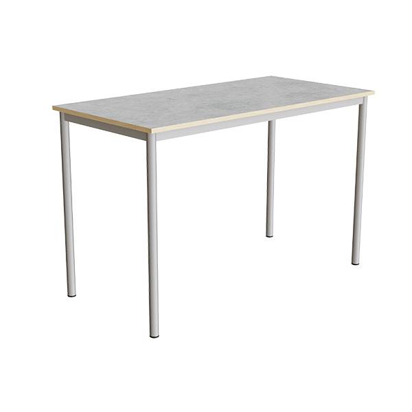 Bord Combi 200, 1400x700 mm H&oslash;jde 900 mm Lys gr&aring; linoleum p&aring; alugr&aring;t understel