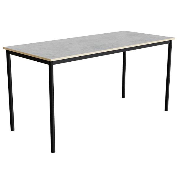 Bord Combi 200, 1800x800 mm H&oslash;jde 900 mm Lys gr&aring; linoleum p&aring; sort stel
