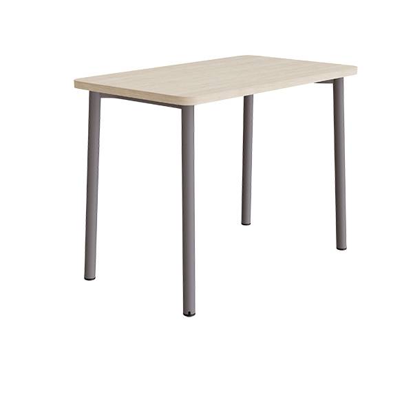Bord Add 590, 1200x700 mm h&oslash;jde 900 mm med hvidpigmenteret eg, gr&aring;t stel