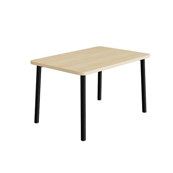Bord Add 590, 1400x700 mm h&oslash;jde 720 mm med birk laminat, sort stel