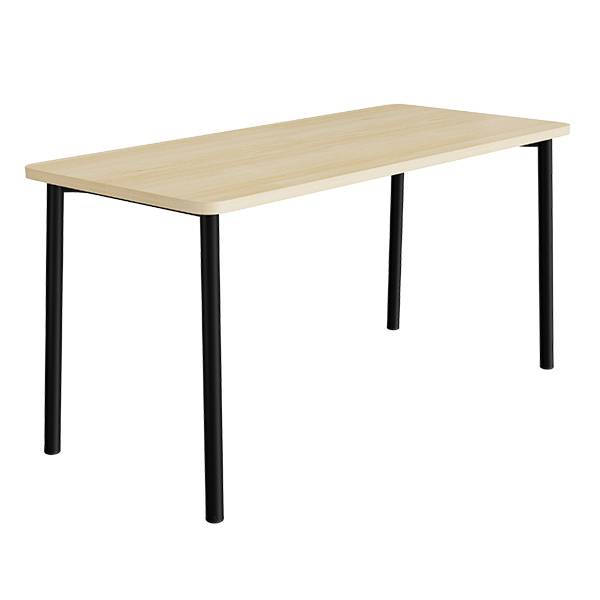 Bord Add 590, 1800x800 mm h&oslash;jde 900 mm med birk laminat, sort stel