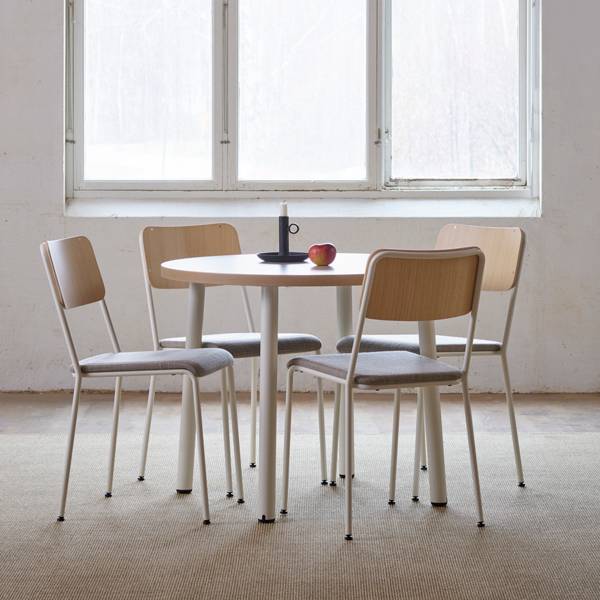 Bord Add 590, &Oslash;900 mm, h&oslash;jde 720 mm, birk laminat p&aring; alu stel