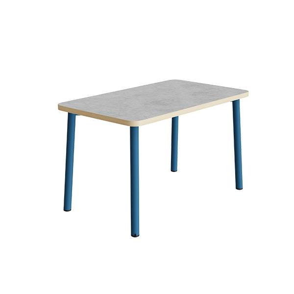 Bord Add 590, 1200x700 mm h&oslash;jde 720 mm med lys gr&aring; linoleum, bl&aring;t stel