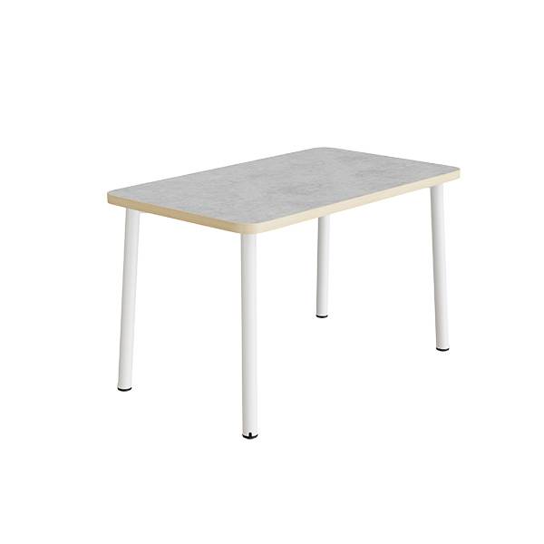 Bord Add 590, 1200x700 mm h&oslash;jde 720 mm med lys gr&aring; linoleum, hvidt stel