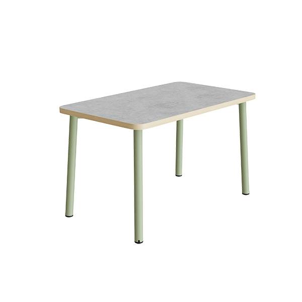 Bord Add 590, 1200x700 mm h&oslash;jde 720 mm med lys gr&aring; linoleum, gr&oslash;nt stel