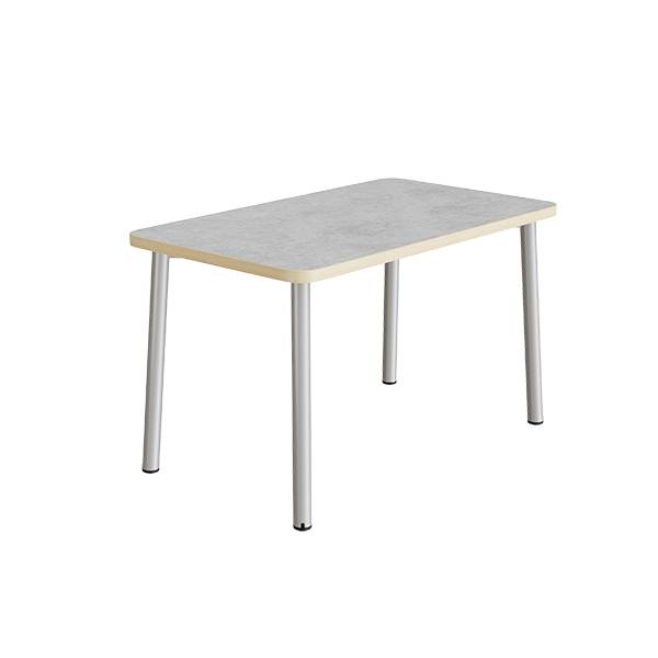 Bord Add 590, 1200x700 mm h&oslash;jde 720 mm med lys gr&aring; linoleum, alu stel
