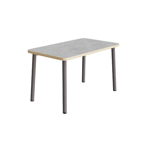 Bord Add 590, 1200x700 mm h&oslash;jde 720 mm med lys gr&aring; linoleum, gr&aring;t stel