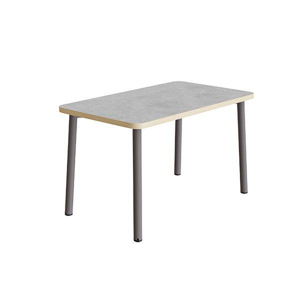 Bord Add 590, 1200x700 mm h&oslash;jde 720 mm med lys gr&aring; linoleum, gr&aring;t stel