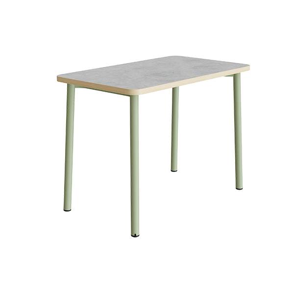 Bord Add 590, 1200x700 mm h&oslash;jde 900 mm med lys gr&aring; linoleum, gr&oslash;nt stel
