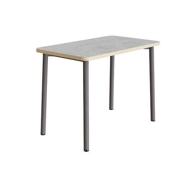 Bord Add 590, 1200x700 mm h&oslash;jde 900 mm med lys gr&aring; linoleum, gr&aring;t stel