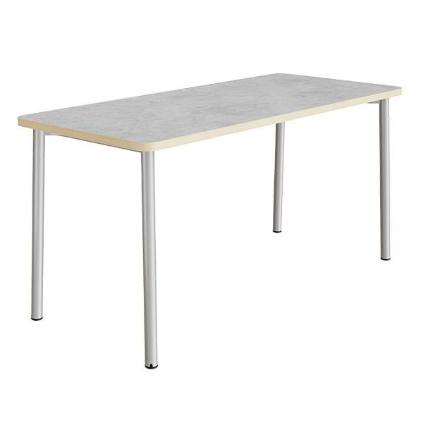 Bord Add 590, 1800x800 mm h&oslash;jde 720 mm med lys gr&aring; linoleum, alu stel