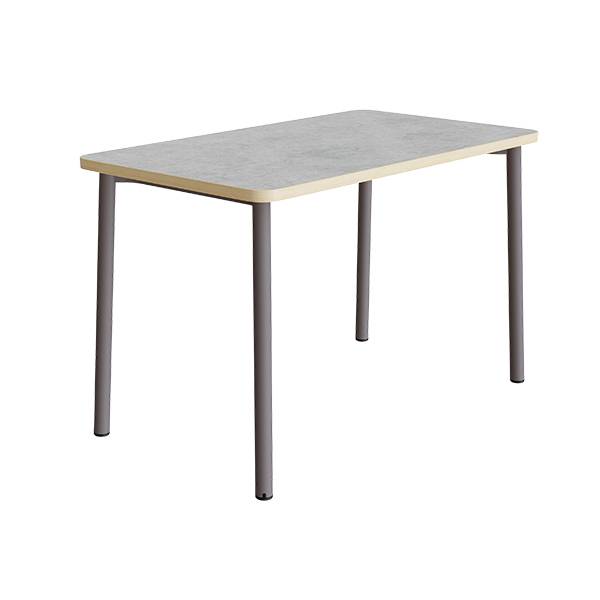 Bord Add 590, 1800x800 mm h&oslash;jde 720 mm med lys gr&aring; linoleum, gr&aring;t stel