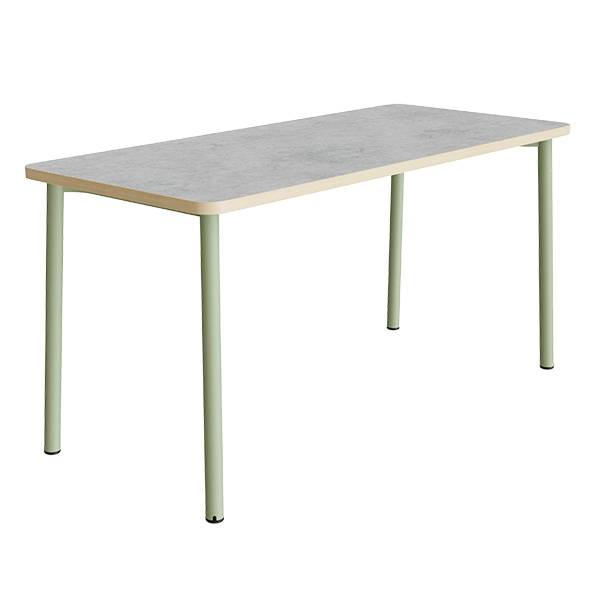 Bord Add 590, 1800x800 mm h&oslash;jde 900 mm med lys gr&aring; linoleum, gr&oslash;nt stel