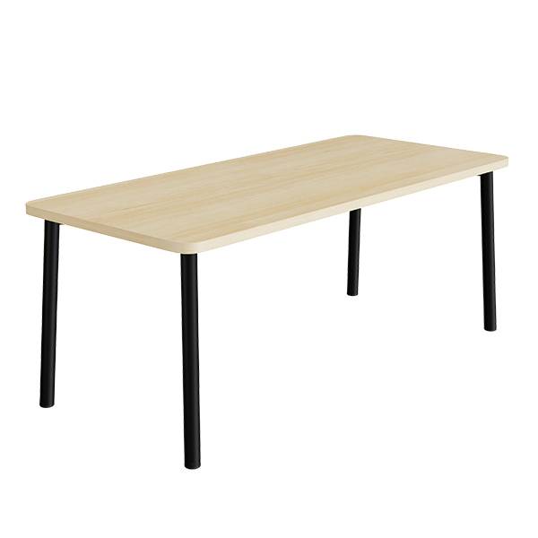 Bord Add 590, 1800x800 mm h&oslash;jde 720 mm med lydabsorberende birk laminat, sort stel