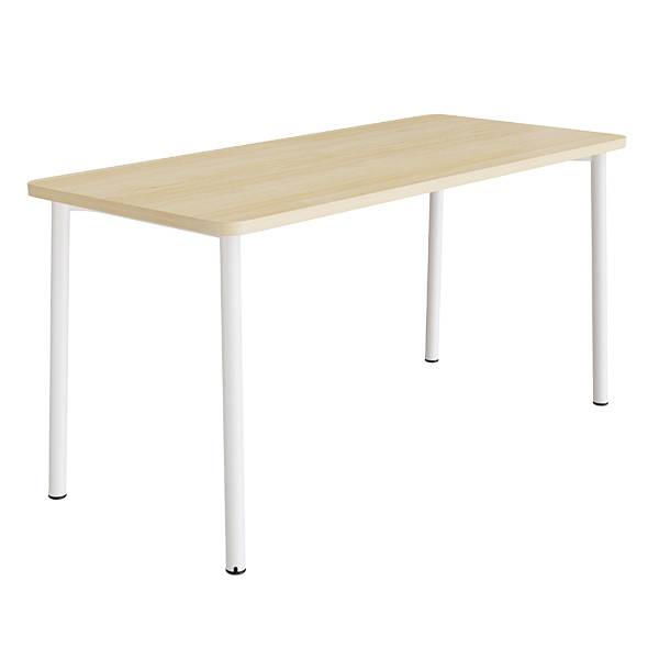 Bord Add 590, 1800x800 mm h&oslash;jde 900 mm med lydabsorberende birk laminat, hvidt stel