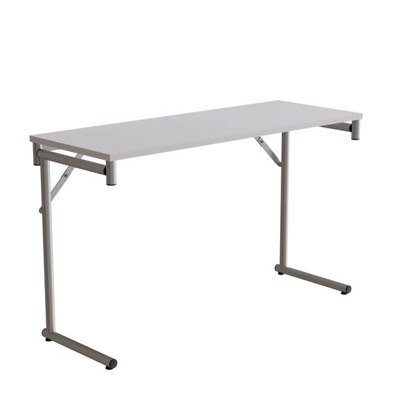 Klapbord Silhuett 1200x450mm,Gr&aring; laminat og alugr&aring;t stel