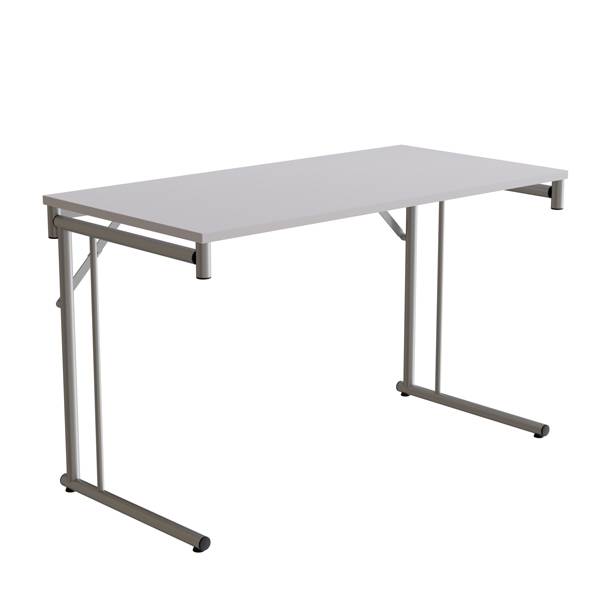 Klapbord Silhuett 1200x600mm,Gr&aring; laminat og alugr&aring;t stel