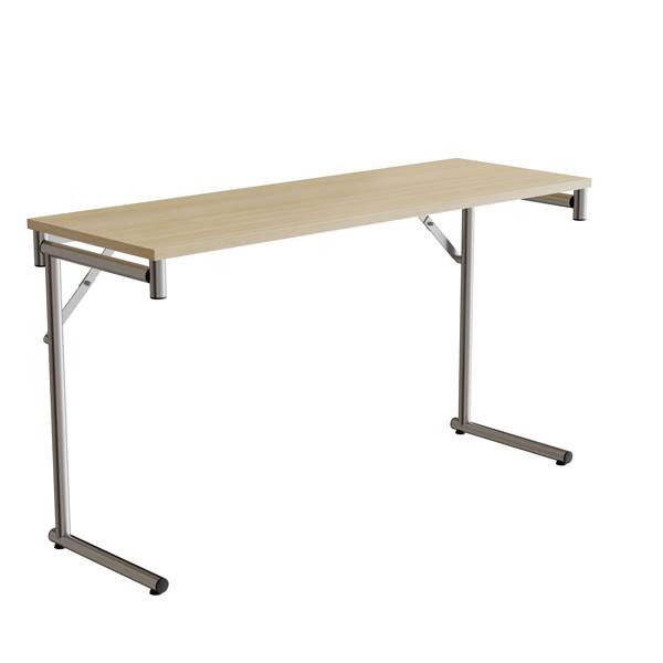 Klapbord Silhuett 1300x450mm,Birk laminat og krom stel