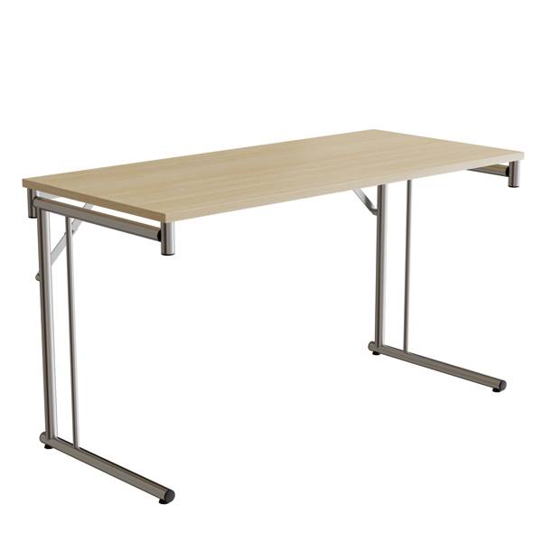 Klapbord Silhuett 1300x600mm,Birk laminat og krom stel