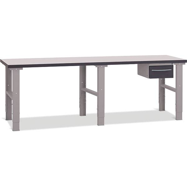 Fileb&aelig;nk 2500x800 mm inkl. Enkeltskuffe