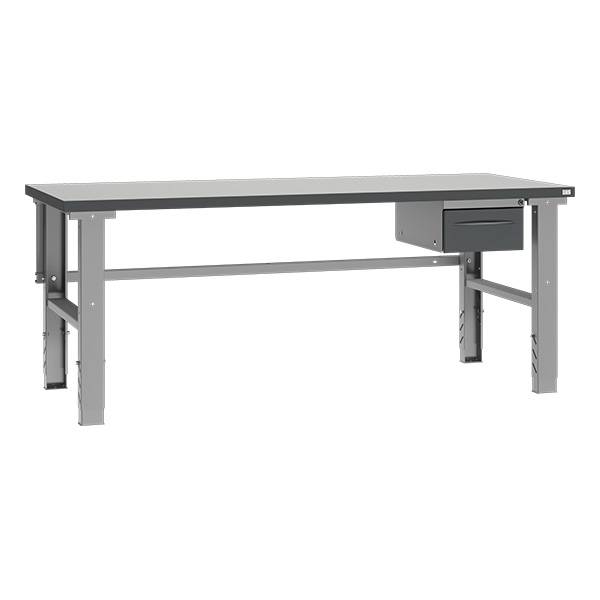 Fileb&aelig;nk 2000x800 mm inkl. Enkeltskuffe