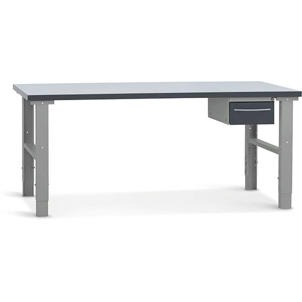 Fileb&aelig;nk 2000x800 mm inkl. Enkeltskuffe