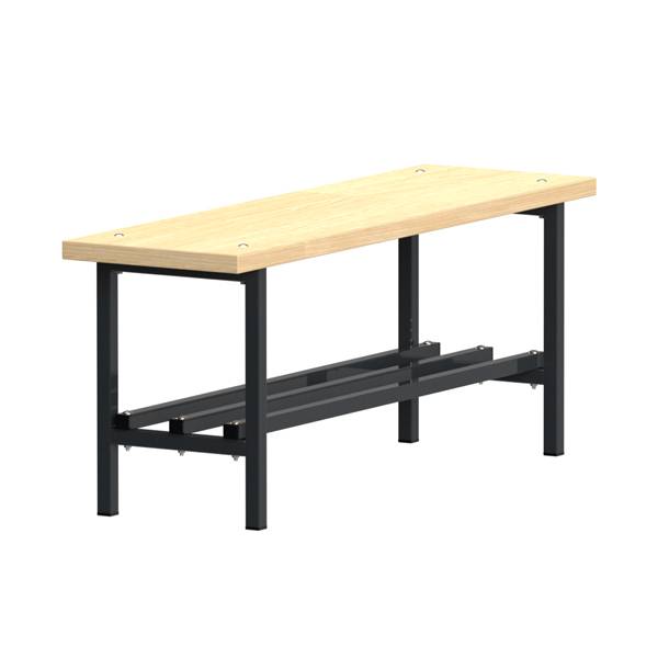 B&aelig;nk Fritst&aring;ende med skohylde 1100mm Ask Laminat