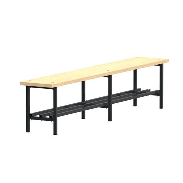 B&aelig;nk Fritst&aring;ende med skohylde 2000mm Ask Laminat