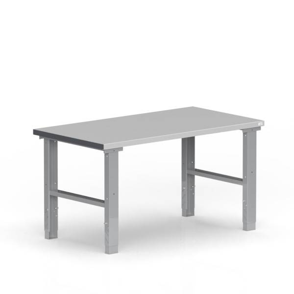 Fileb&aelig;nk 1500x800 mm st&aring;l bordplade