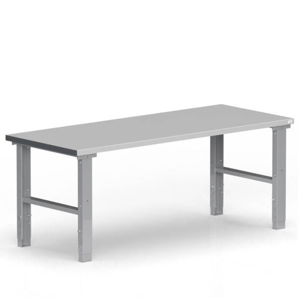 Fileb&aelig;nk 2000x800 mm st&aring;l bordplade